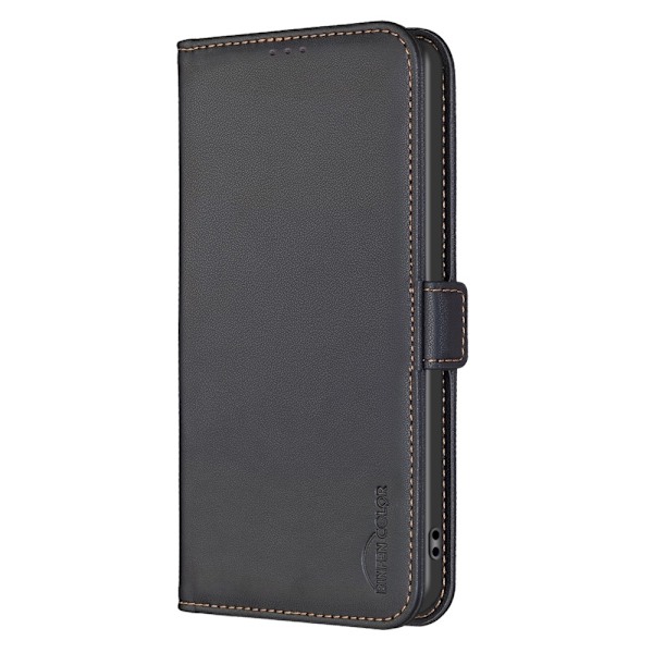 Motorola Moto G35 5G BINFEN COLOR Embossed Plånboksfodral - Svart Svart
