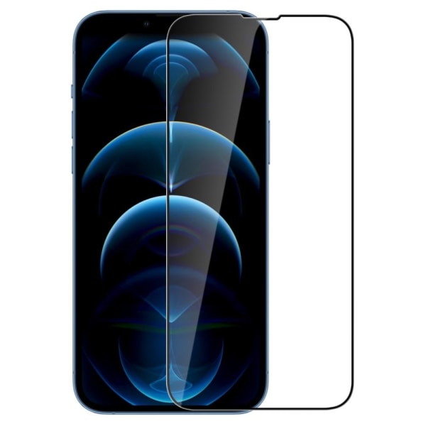 SKALO iPhone 14 Pro Full Cover karkaistu lasi näytönsuoja - musta Black