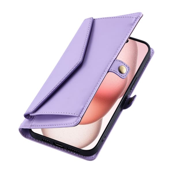 SKALO iPhone 16 Plus Evelope Clutch 5-RUM - Lilla Purple