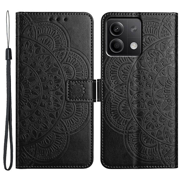 SKALO Xiaomi Redmi Note 13 5G Mandala Plånboksfodral - Svart Svart