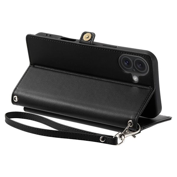 SKALO iPhone 16 Plus Evelope Clutch 5-RUM - Sort Black