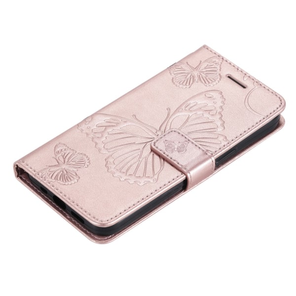 SKALO iPhone 15 Plus Mandala Butterfly Plånboksfodral - Roséguld Rosa guld