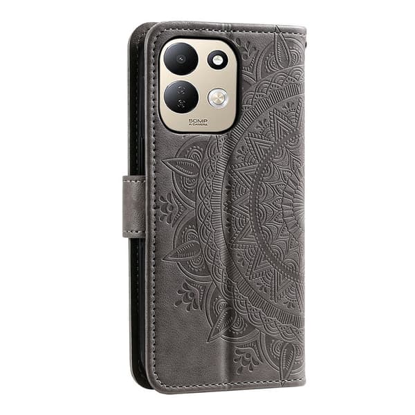SKALO Mandala Plånboksfodral för Xiaomi Redmi 17 - Grå grå