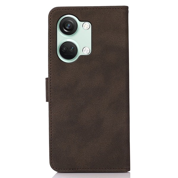 SKALO OnePlus Nord 3 5G / Ace 2V KHAZNEH Lompakkokotelo PU-nahas Brown