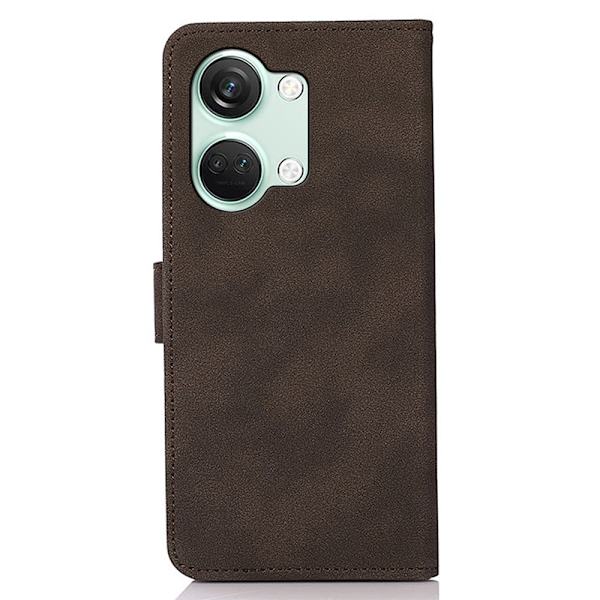 SKALO OnePlus Nord 3 5G / Ace 2V KHAZNEH Pungetui i PU-læder - Brun Brown