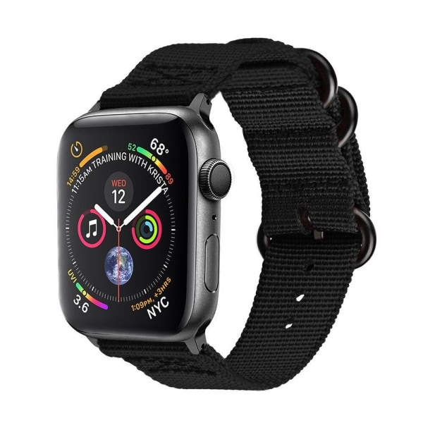 Apple Watch Nato-armband i nylon 42/44/45mm - fler färger Svart