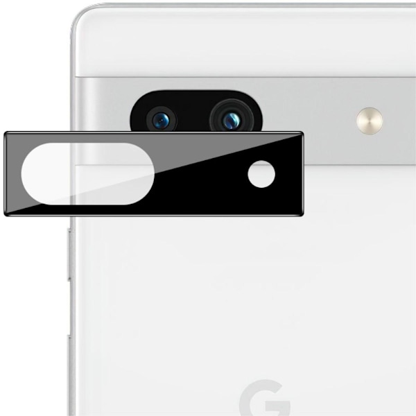 2-PACK SKALO Google Pixel 7a 5G 3D Linsskydd/Kameraskydd Härdat Glas Svart