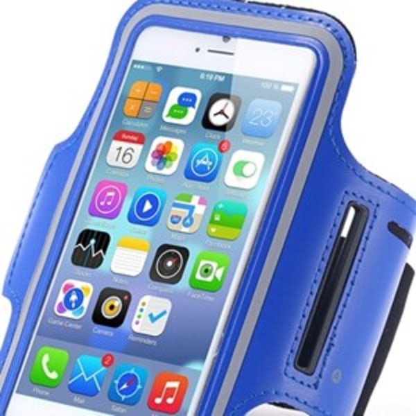 Træningsarmbånd til iPhone 5 / 5S / SE - flere farver Blue