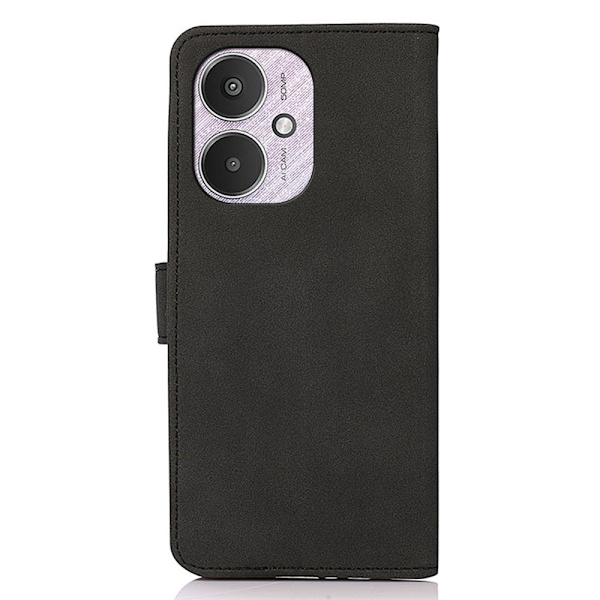 SKALO Xiaomi Redmi 13C 4G KHAZNEH Plånboksfodral i PU-Läder - Svart Svart