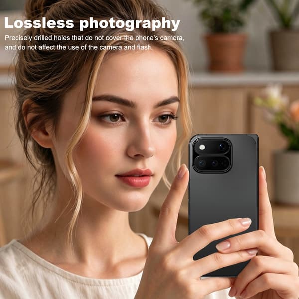 IMAK Kamerabeskyttelse i metal til Google Pixel 11 Pro Fold - Sort Black