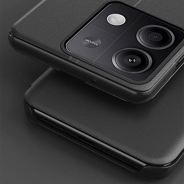 SKALO Xiaomi Redmi Note 13 5G Clear View Window Fodral - Svart Svart