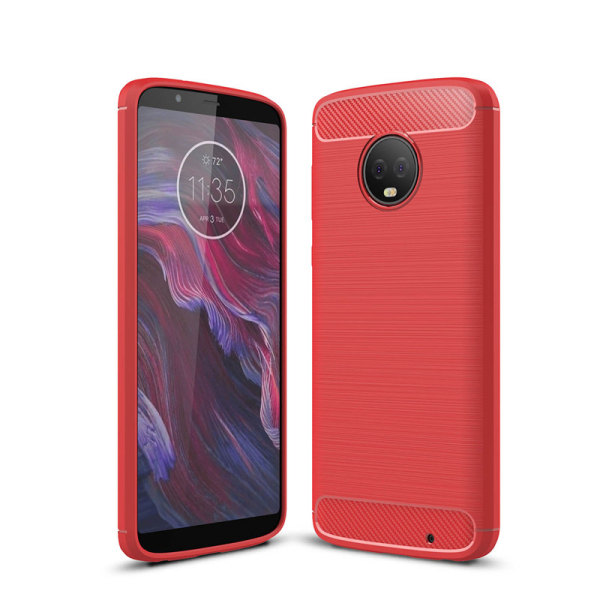Stöttåligt Armor Carbon TPU-skal Moto G6 Plus Black
