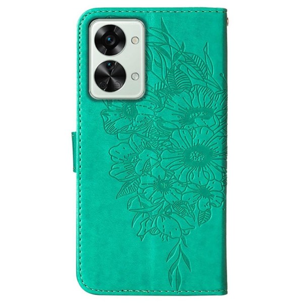 SKALO OnePlus Nord 2T 5G Mandala lompakkokotelo - Turkoosi Turquoise