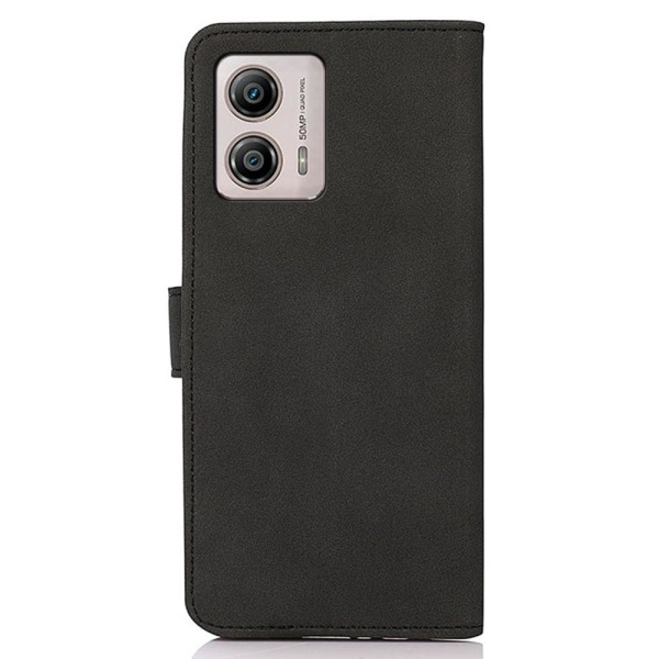 SKALO Motorola Moto G23 4G KHAZNEH Lompakkokotelo PU-nahasta - Musta Black