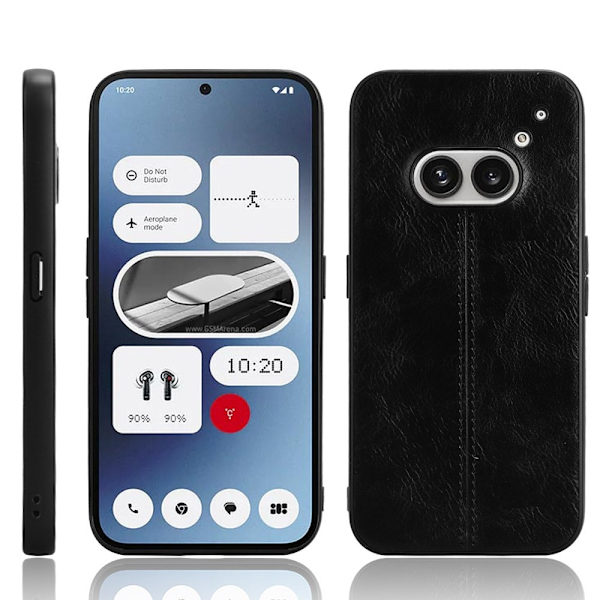 SKALO Nothing Phone (2a) Plus PU-Läder Hybrid Skal - Svart Svart