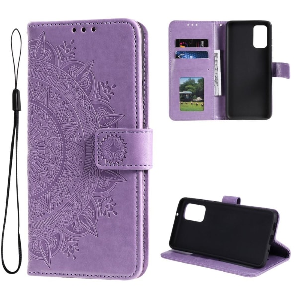 SKALO Samsung A53 5G Mandala Flip Cover - Lilla Purple