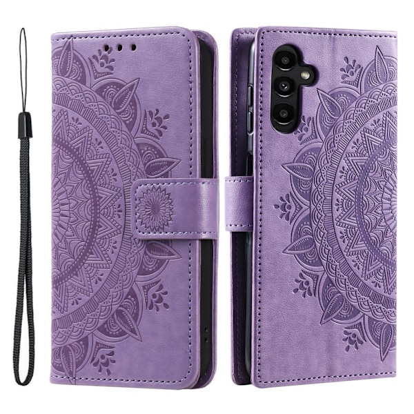 SKALO Samsung A56 5G Mandala Plånboksfodral - Lila Lila