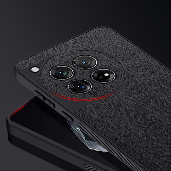 SKALO OnePlus 12 5G PU-Läder Hybrid Skal - Grön Grön
