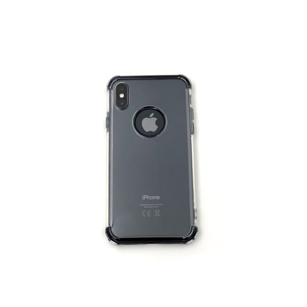 Extra tåligt design silikonskal | färgade kanter iPhone X/XS - fler färger Rosa