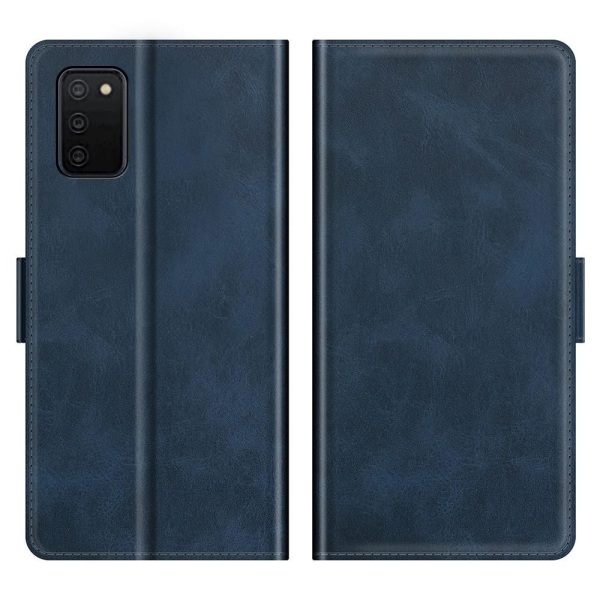 SKALO Samsung A02s / A03s Premium Wallet Case - sininen Blue