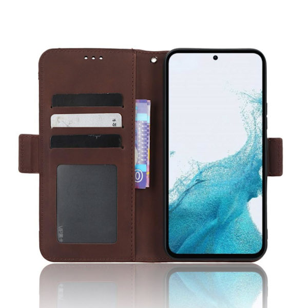 SKALO Samsung A54 5G 6-lokeroa Lompakkokotelo - Ruskea Brown