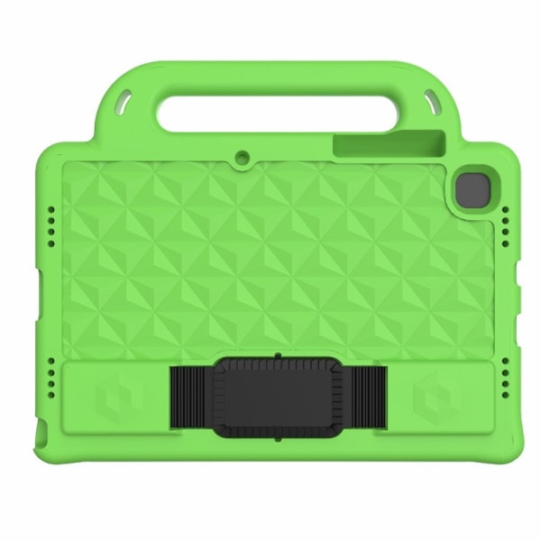 SKALO Samsung Tab S6 Lite Rhombus Kuori kahvalla - Vihreä Green
