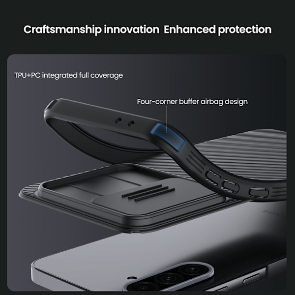 NILLKIN Samsung A36 5G CamShield Pro Series Suojakuori - Musta Black