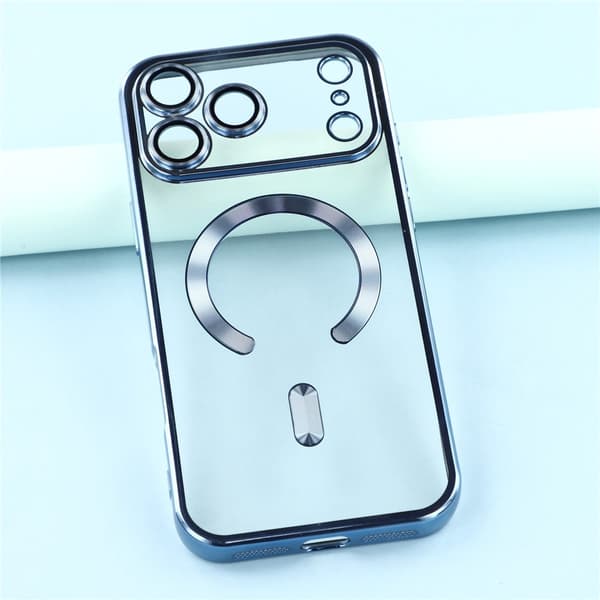 SKALO Metallic TPU Cover til iPhone 18 Pro Max - Blå Blue