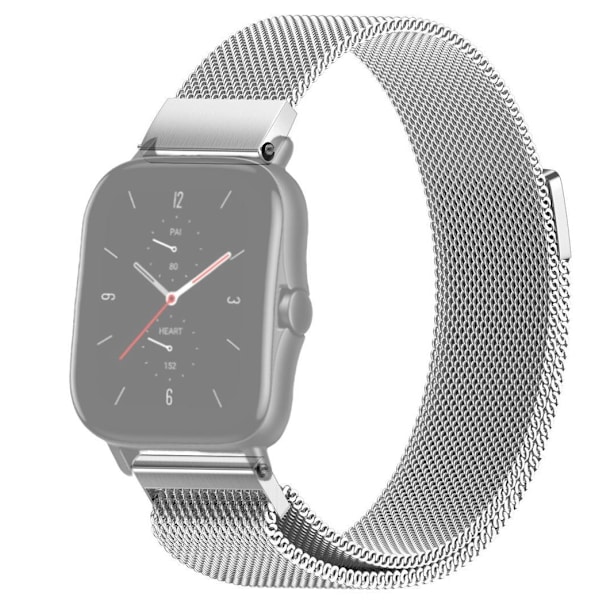SKALO Milanese Loop to Amazfit GTS 2/2e/2 Mini - Valitse väri Silver