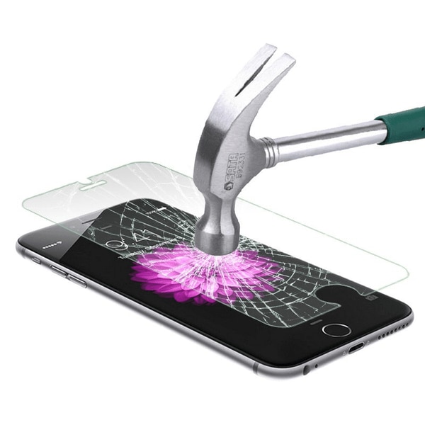 Läpinäkyvä silikonikuori + karkaistu lasi iPhone 6 / 6S Transparent