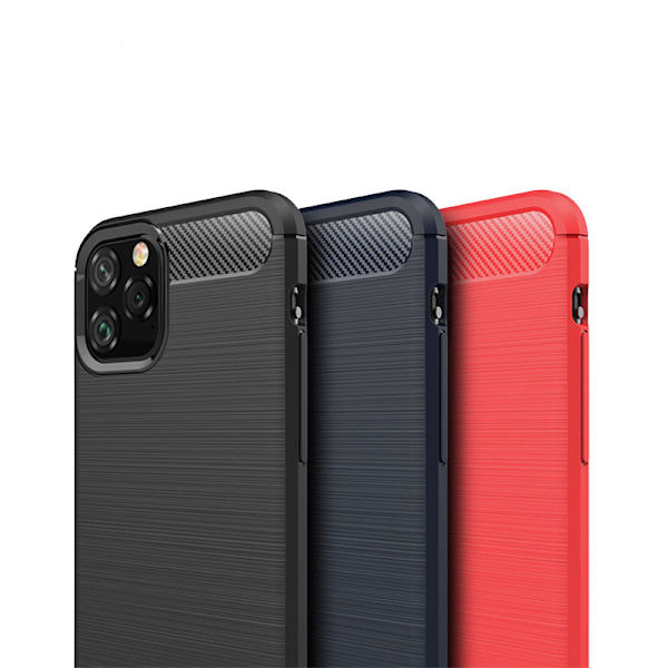SKALO iPhone 11 Pro Max Armor Carbon Stødsikker TPU-cover - Vælg farve Blue