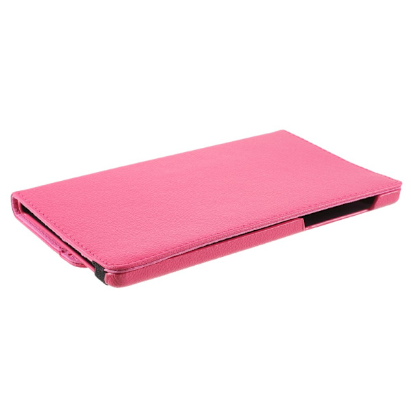 SKALO Samsung Tab A7 Lite 360 Litchi Suojakotelo - Cerise Cerise