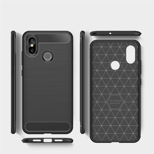 Stöttåligt Armor Carbon TPU-skal Xiaomi Mi 8 Grey