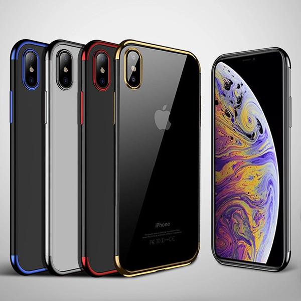 Design TPU-skal Electro Plating till iPhone Xs Max - fler färger Röd