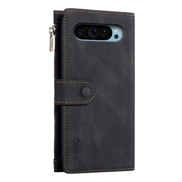 SKALO Google Pixel 9/9 Pro ESEBLE Big Wallet Plånboksfodral - Svart Svart