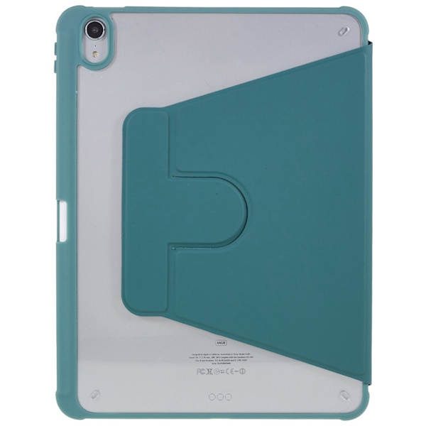 SKALO iPad Air (2020/2022) PU-læder Rotary Kickstand Cover - Grøn Green