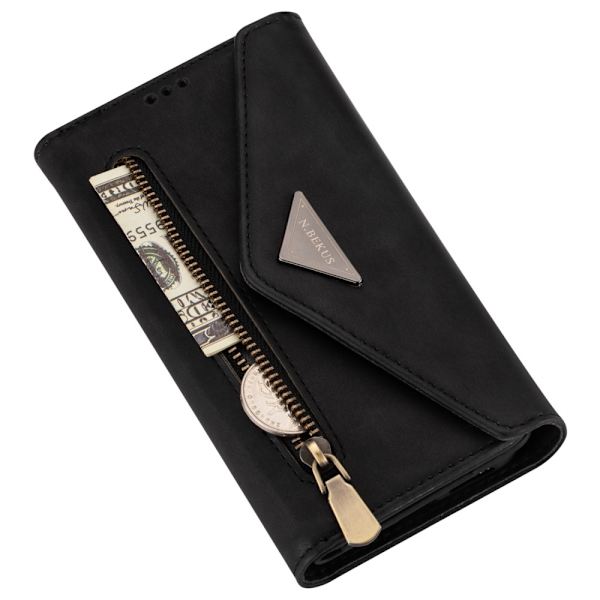 SKALO Samsung S24 Ultra Evelope Clutch 8-RUM - Sort Black