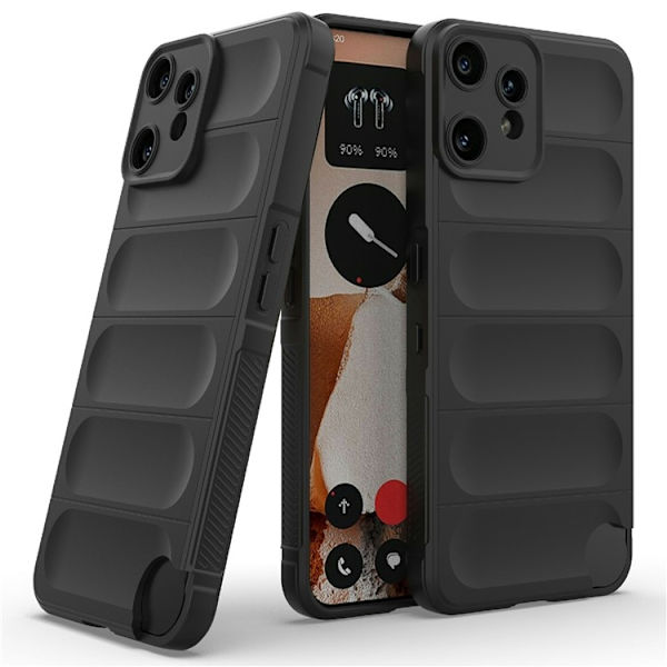 SKALO Nothing CMF Phone 2 Pro Rugged Bumpers TPU Cover - Sort Black