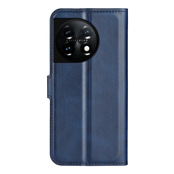 SKALO OnePlus 11 5G Plånboksfodral i PU-Läder - Blå Blå