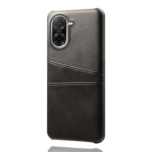 SKALO Xiaomi Redmi A5 4G PU-Nahkainen Kortholderi Suojakuori - Musta Black