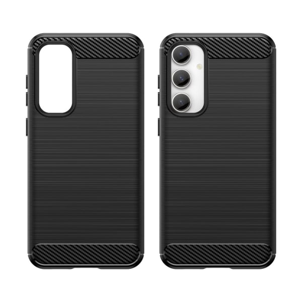 SKALO Samsung S23 FE Armor Carbon Stødsikker TPU-cover - Vælg farve Black