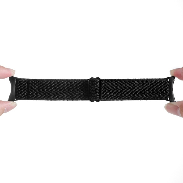 SKALO Flätat tygarmband Google Pixel Watch / Pixel Watch 2 - Fler färger Svart