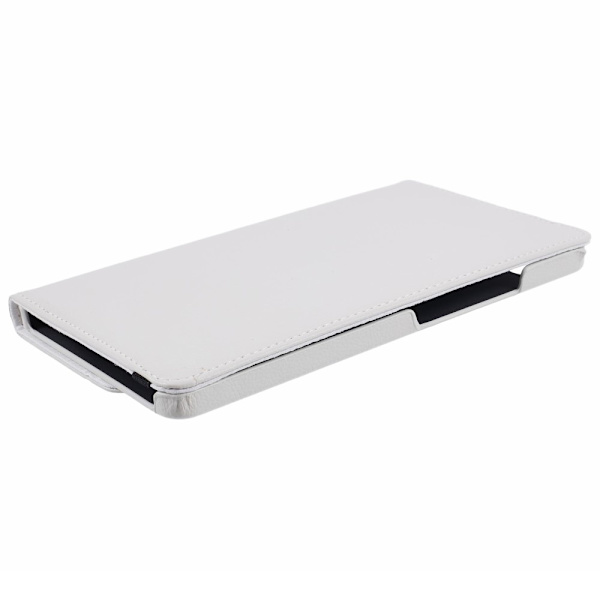 SKALO Samsung Tab A9 360 Litchi Fodral - Vit Vit