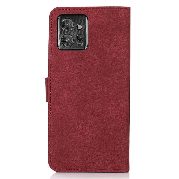 SKALO Motorola ThinkPhone 5G KHAZNEH Lompakkokotelo PU-nahasta - Punainen Red