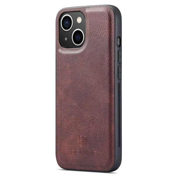 DG MING iPhone 15 2-i-1 Magnet Pungetui - Rød Red