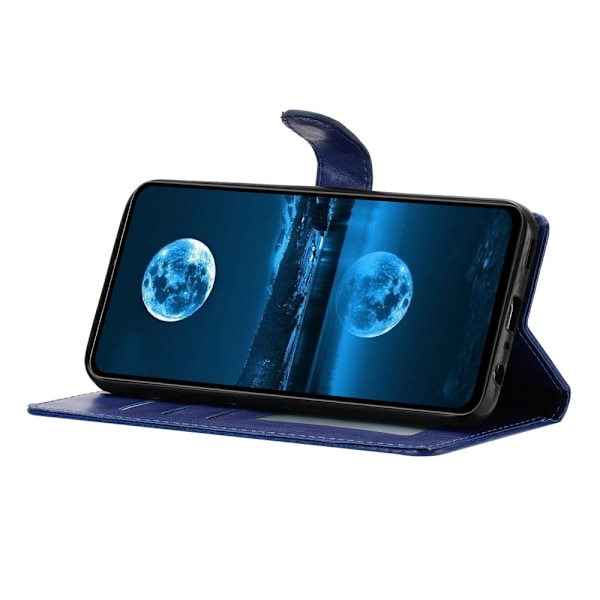 SKALO Samsung A26 5G PU-läder Plånboksfodral - Fler färger Blå