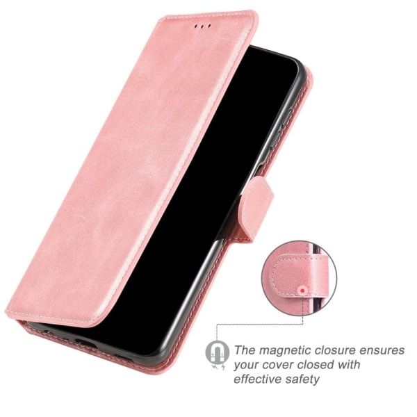 SKALO Samsung A33 5G Classic Lompakkokotelo - Ruusukulta Pink gold