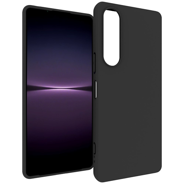 SKALO Sony Xperia 1 V Matte Black Ultra-tynd TPU Cover Black