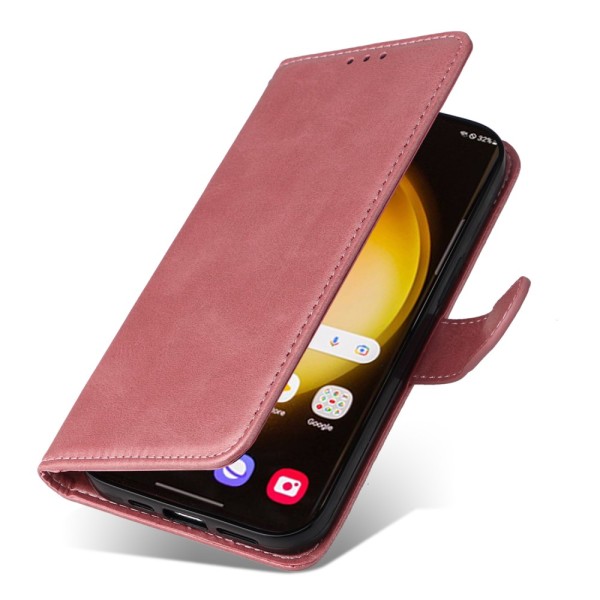 SKALO Samsung S24 Ultra PU-Läder Plånboksfodral - Fler färger Rosa