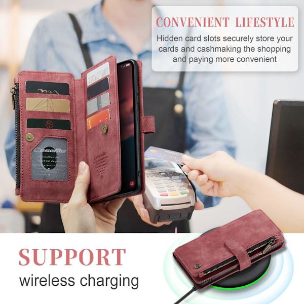 CaseMe Samsung A54 5G CaseMe Big Wallet Pungetui - Rød Red